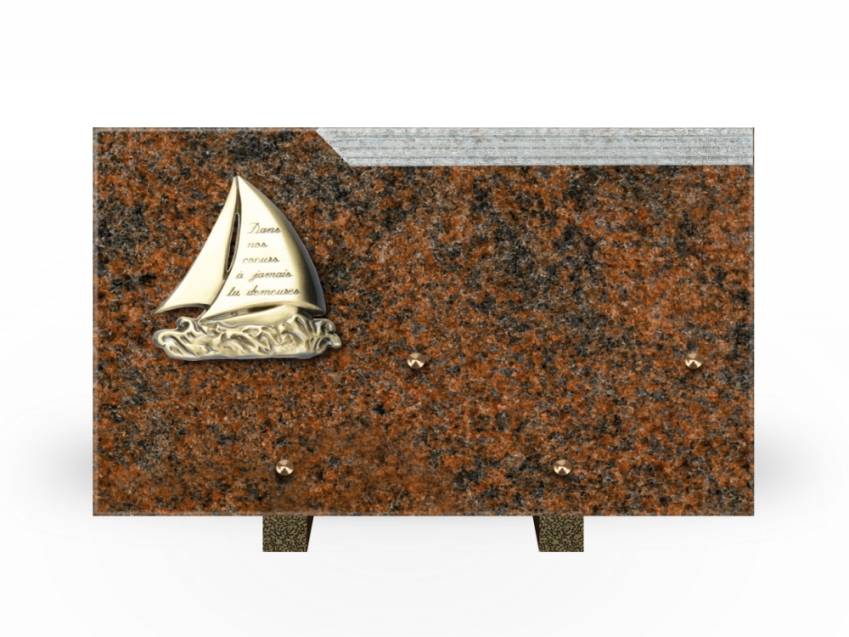 Romantic Rectangle Granite Plaque.