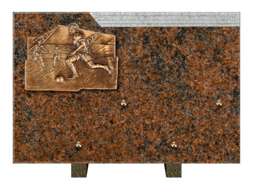 Romantic Rectangle Granite Plaque.