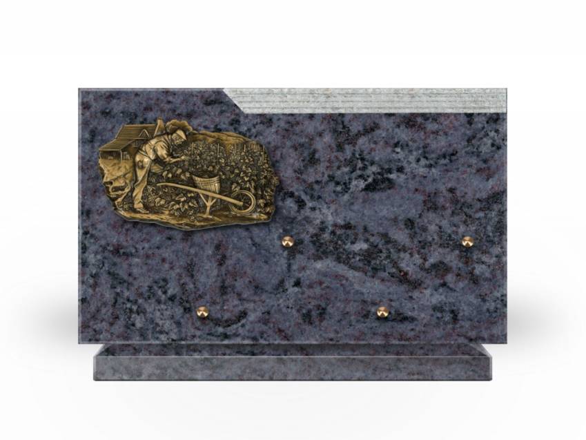 Romantic Rectangle Granite Plaque.