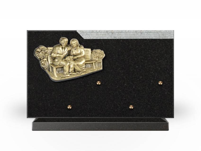 Plaque Granit Rectangle romantique