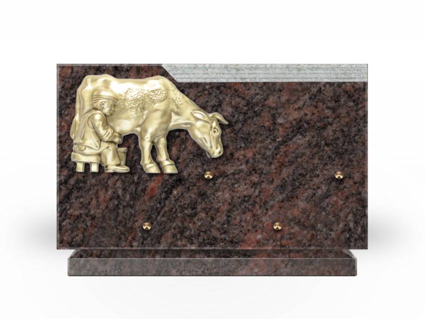 Plaque Granit Rectangle romantique