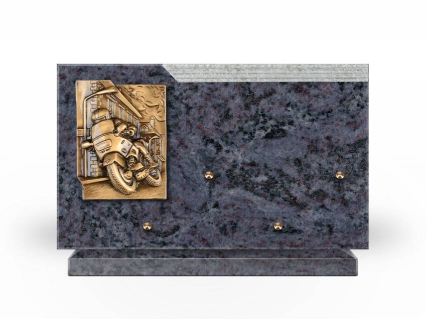 Plaque Granit Rectangle romantique