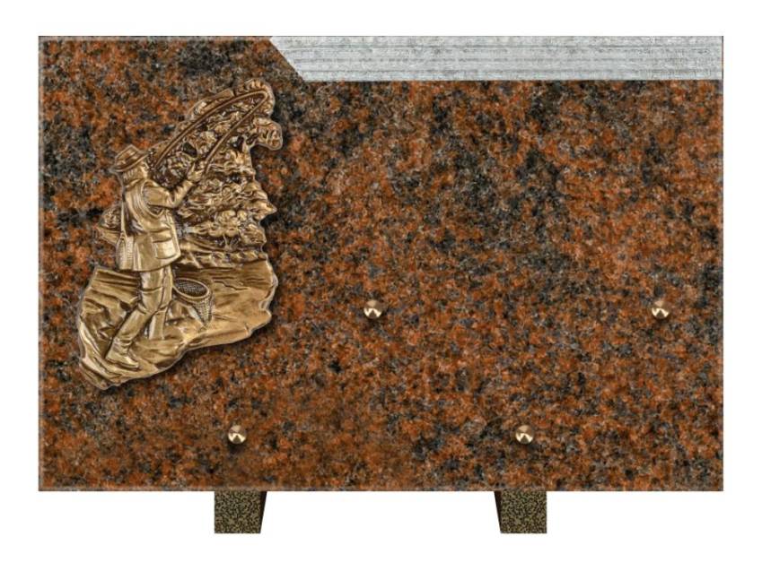 Plaque Granit Rectangle romantique