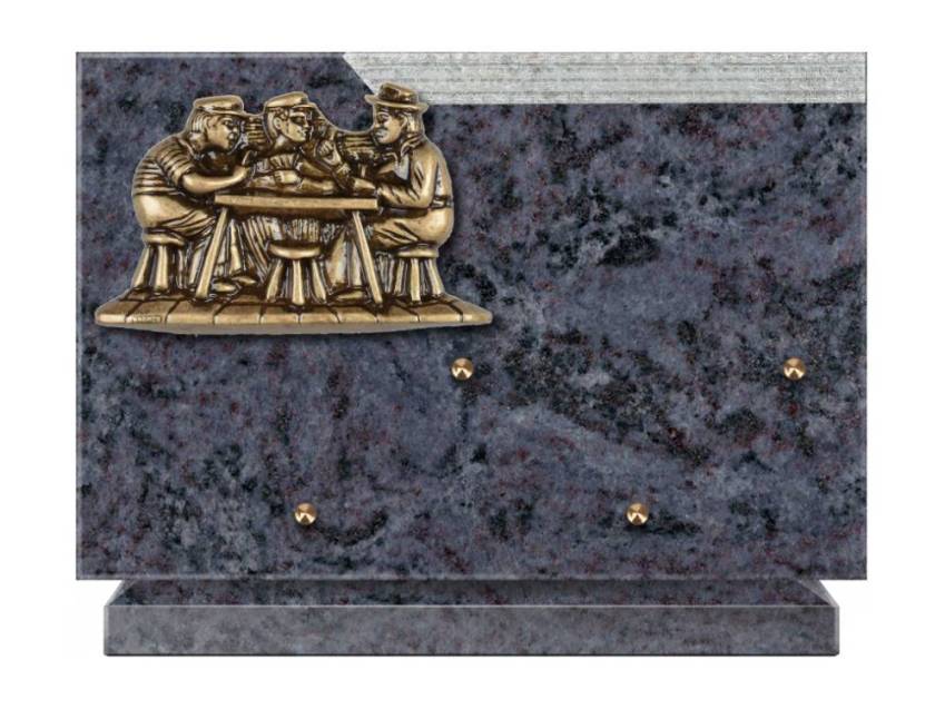 Plaque Granit Rectangle romantique