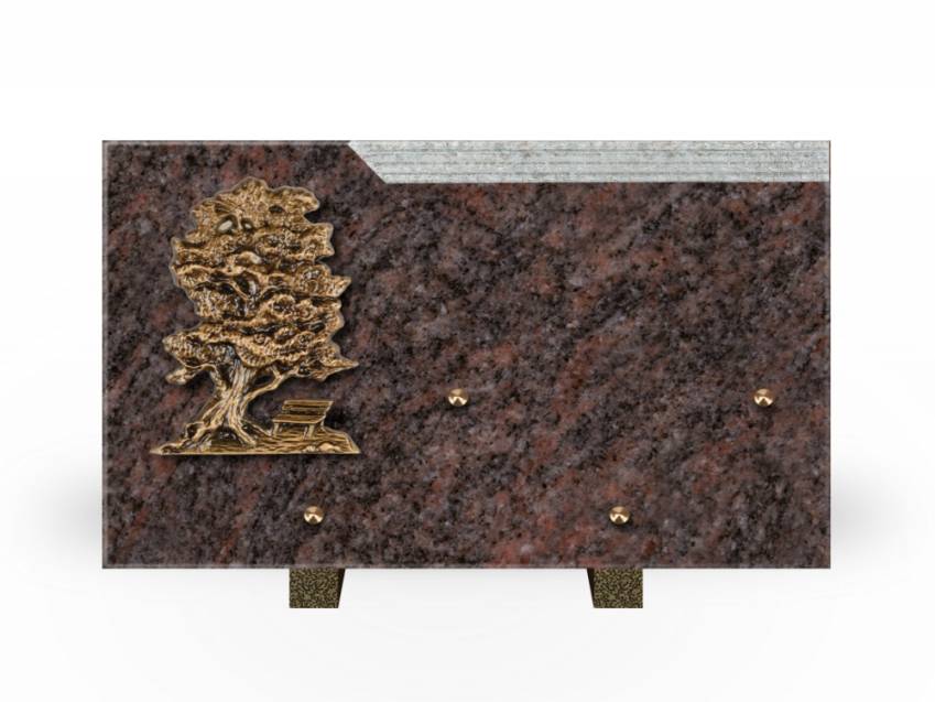 Romantic Rectangle Granite Plaque.