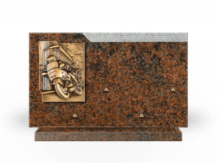 Plaque Granit Rectangle romantique