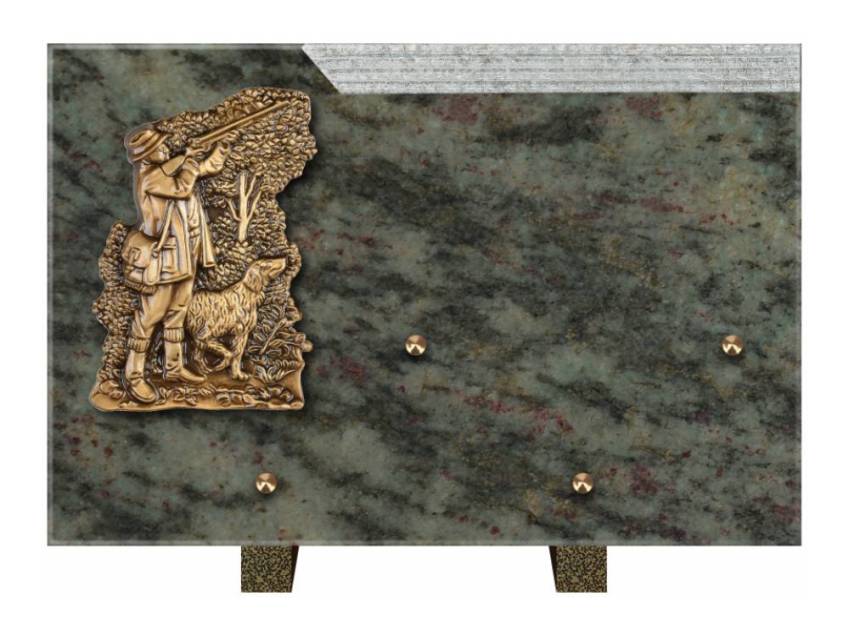 Romantic Rectangle Granite Plaque.