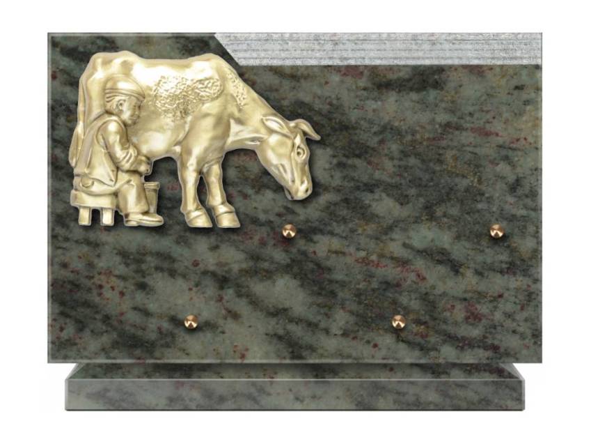 Romantic Rectangle Granite Plaque.