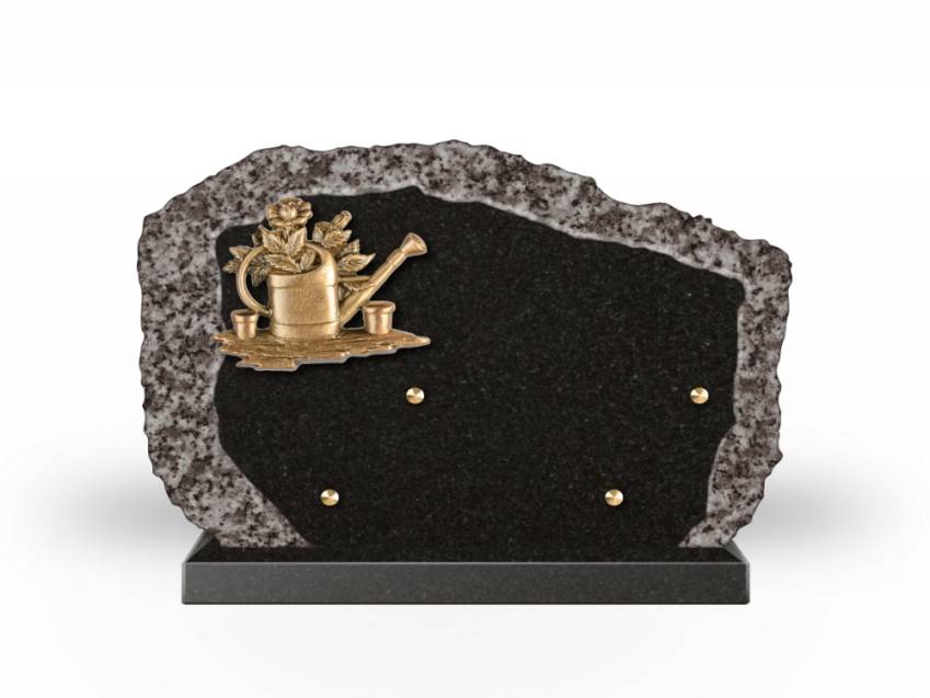 Handcrafted Romantic Granite Plaque.