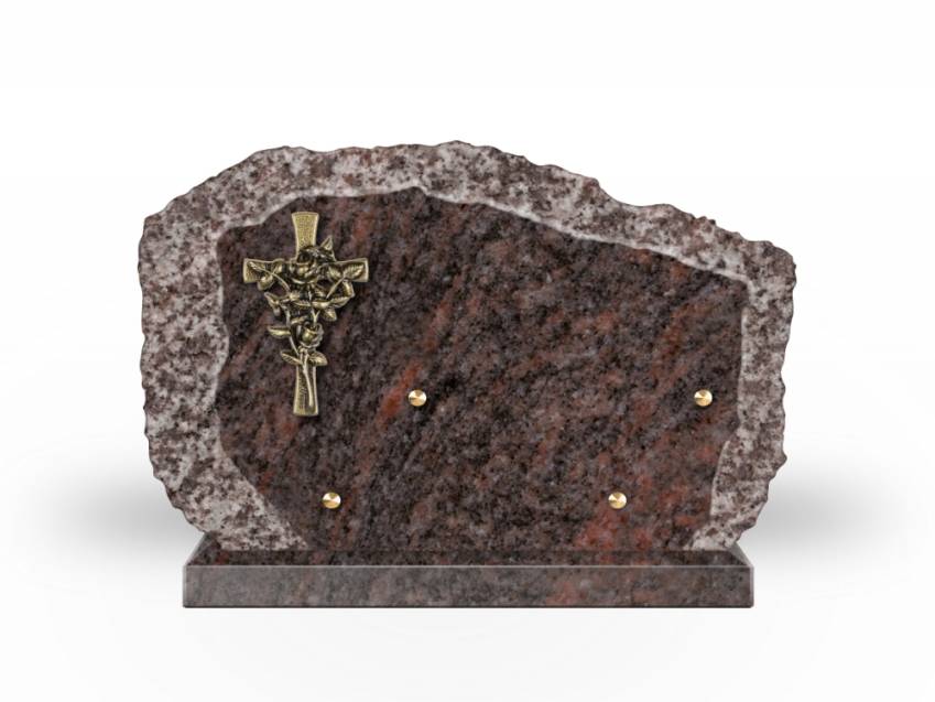 Handcrafted Romantic Granite Plaque.