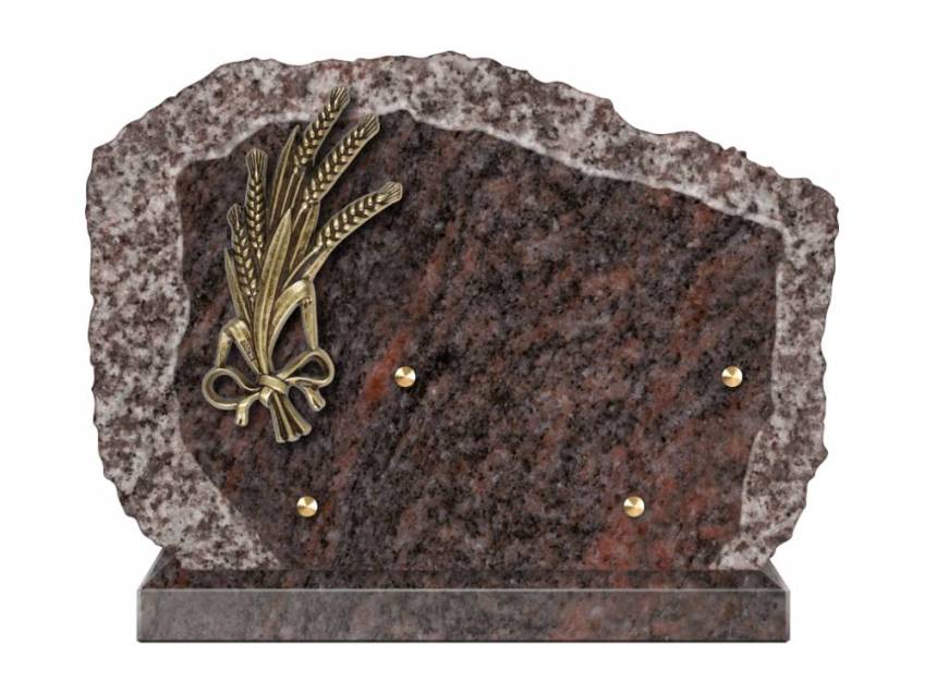 Handcrafted Romantic Granite Plaque.