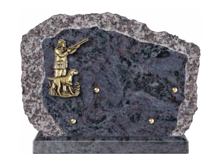 Handcrafted Romantic Granite Plaque.