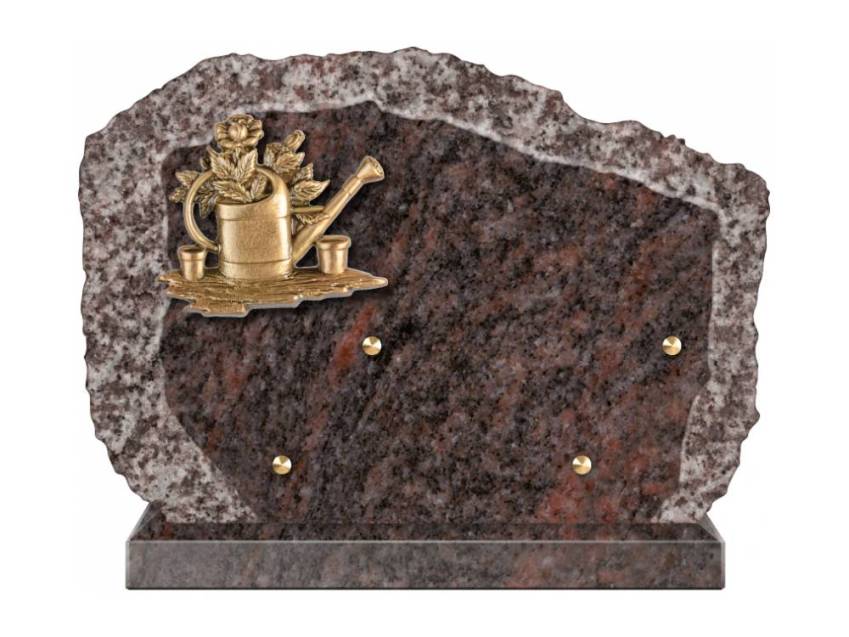 Handcrafted Romantic Granite Plaque.