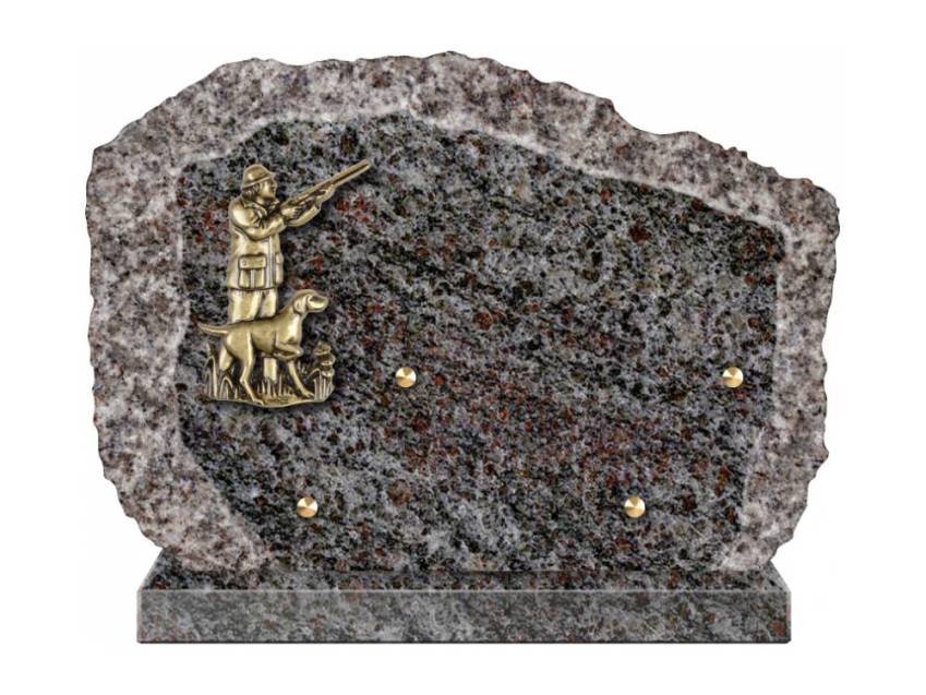 Handcrafted Romantic Granite Plaque.