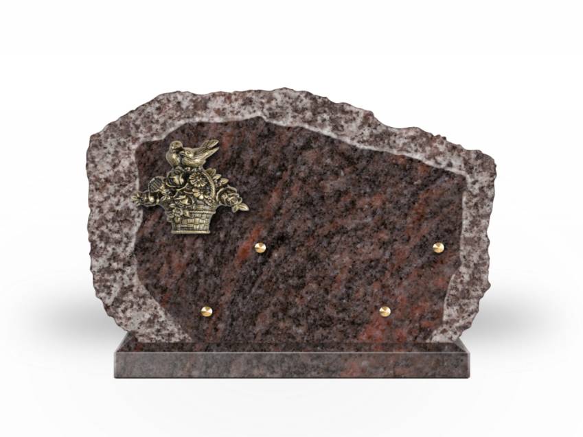 Handcrafted Romantic Granite Plaque.