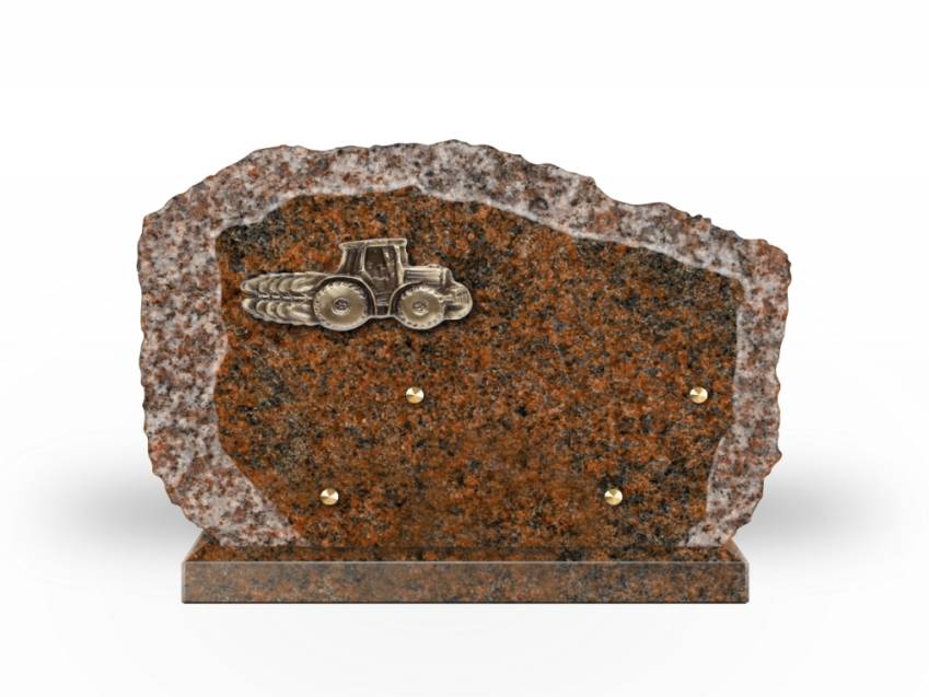 Handcrafted Romantic Granite Plaque.