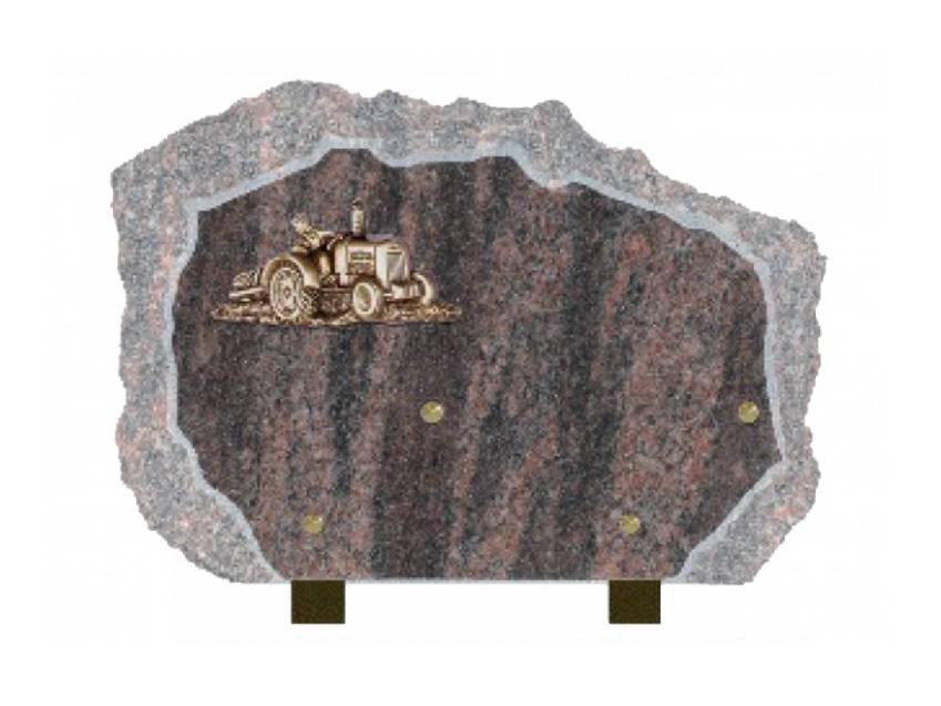 Handcrafted Romantic Granite Plaque.