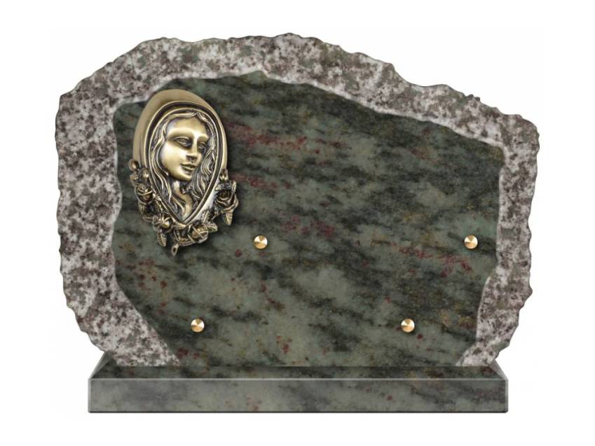 Handcrafted Romantic Granite Plaque.