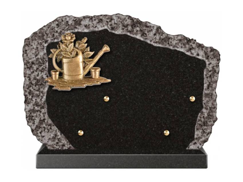 Handcrafted Romantic Granite Plaque.