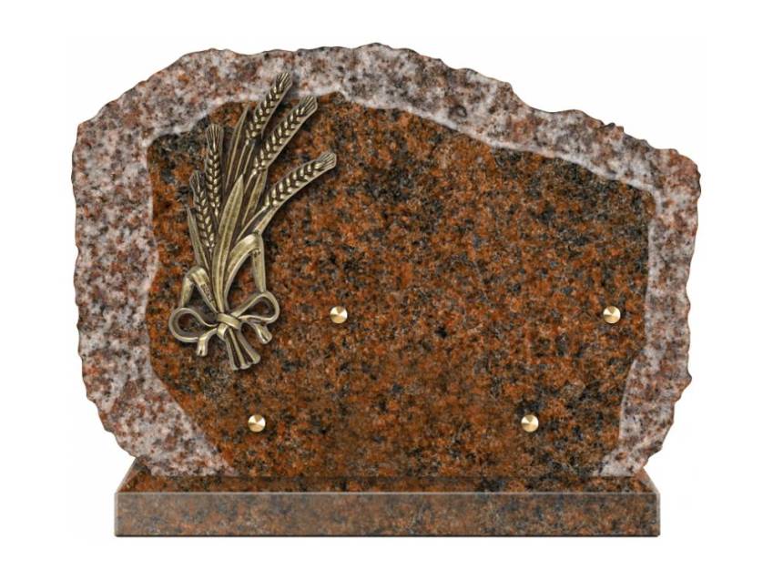 Handcrafted Romantic Granite Plaque.