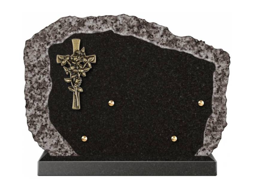 Handcrafted Romantic Granite Plaque.