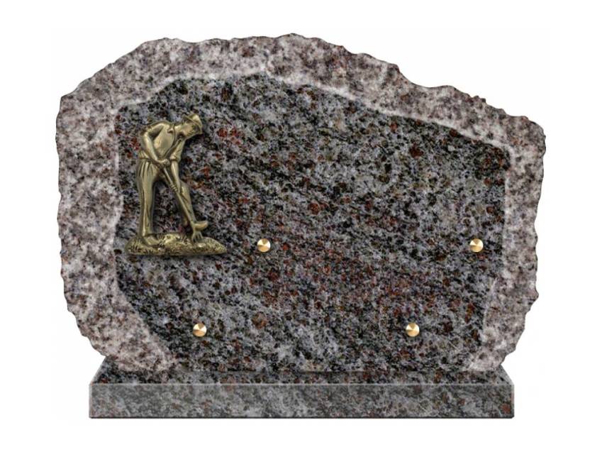 Handcrafted Romantic Granite Plaque.