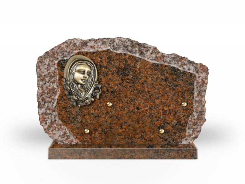 Handcrafted Romantic Granite Plaque.