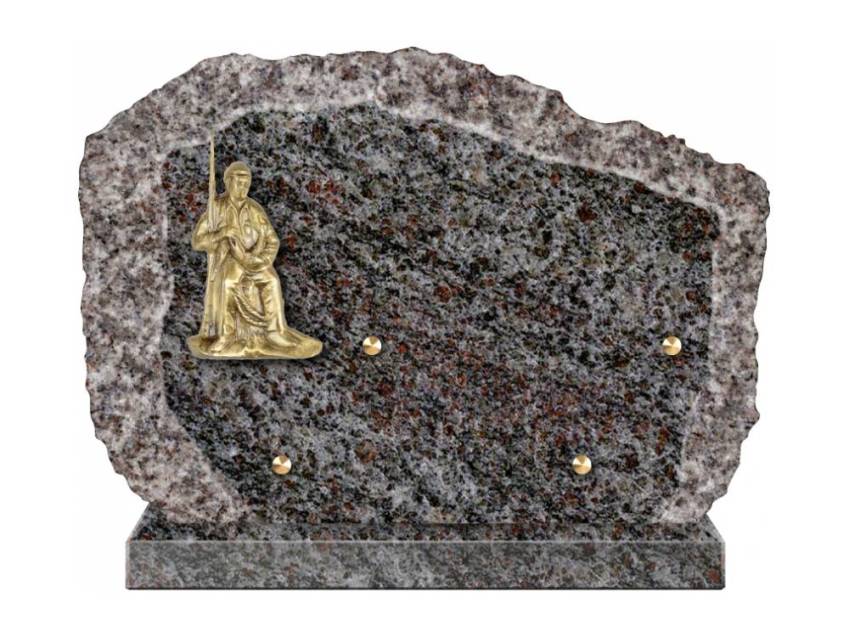 Handcrafted Romantic Granite Plaque.