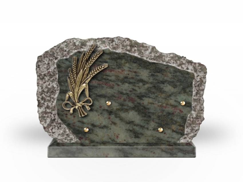 Handcrafted Romantic Granite Plaque.