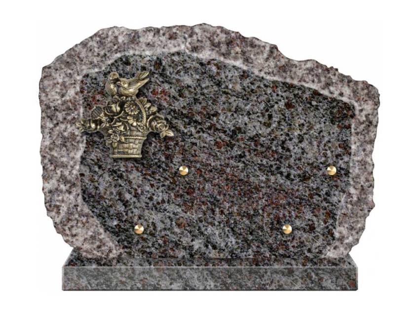 Handcrafted Romantic Granite Plaque.