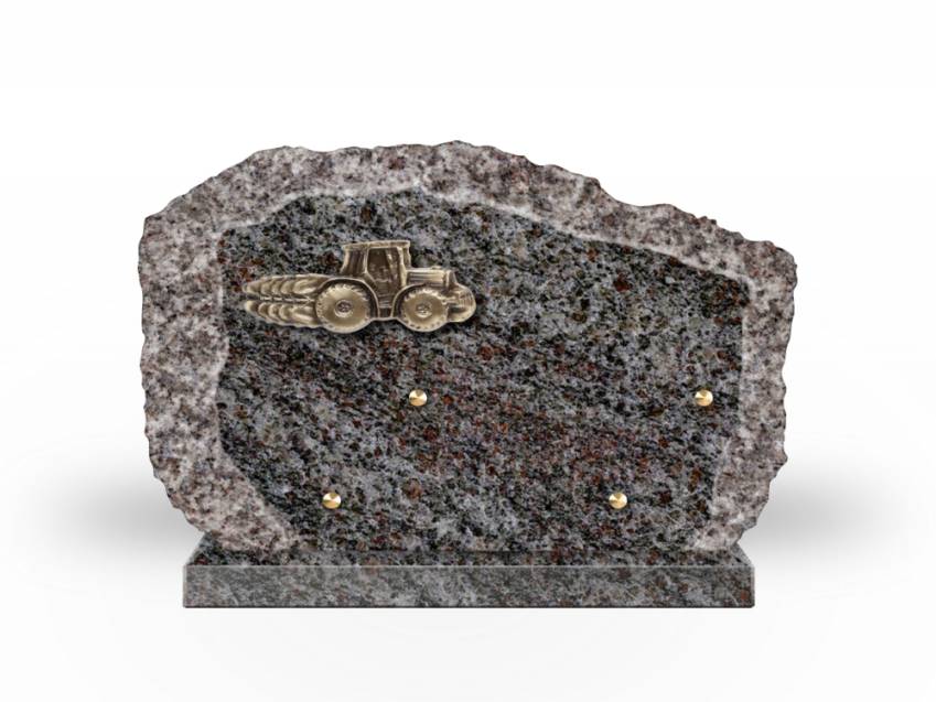 Handcrafted Romantic Granite Plaque.