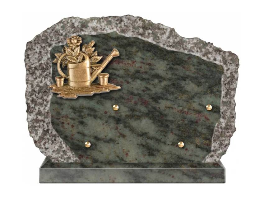 Handcrafted Romantic Granite Plaque.