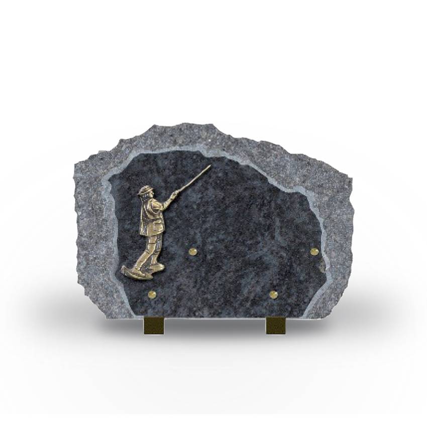 Handcrafted Romantic Granite Plaque.