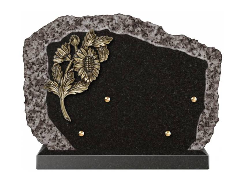 Handcrafted Romantic Granite Plaque.