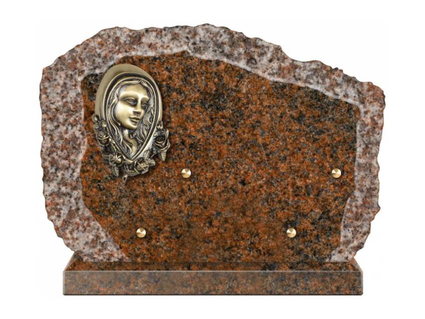 Handcrafted Romantic Granite Plaque.