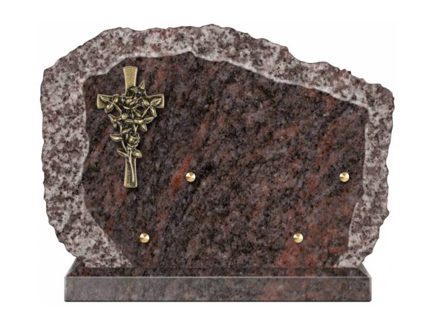 Handcrafted Romantic Granite Plaque.