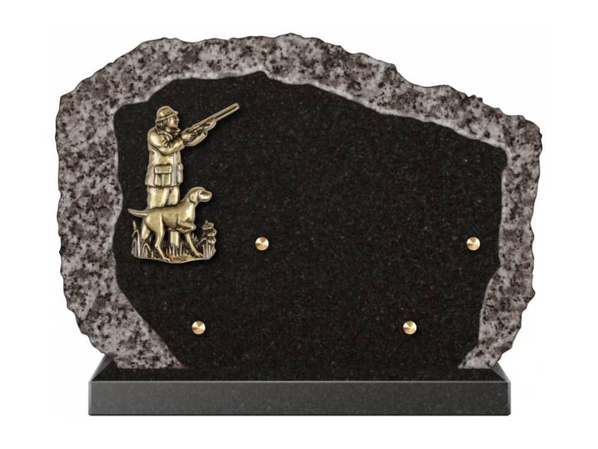 Handcrafted Romantic Granite Plaque.