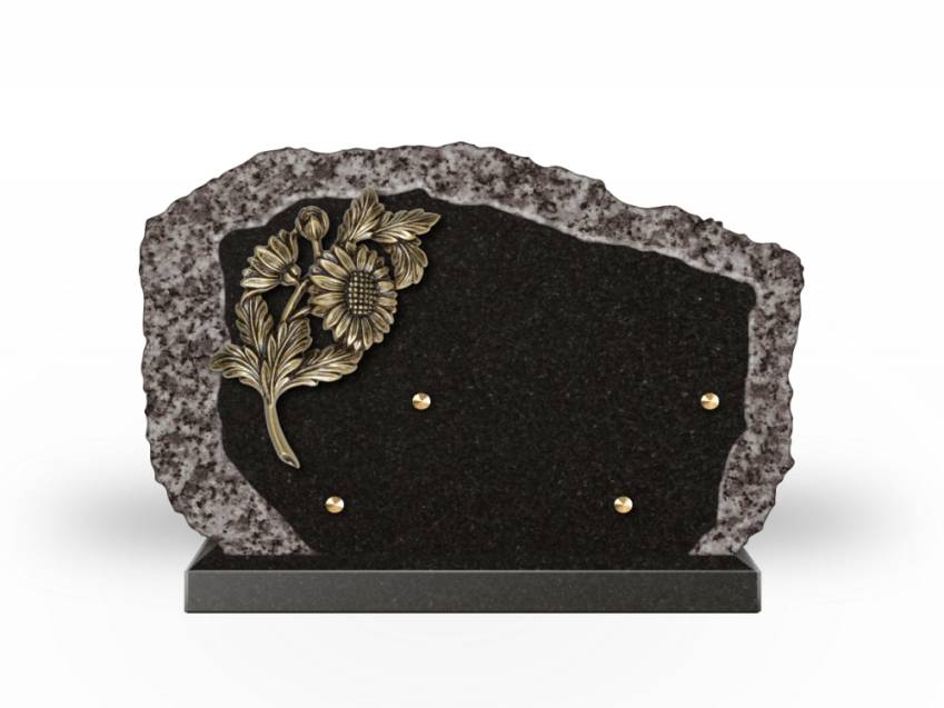 Handcrafted Romantic Granite Plaque.