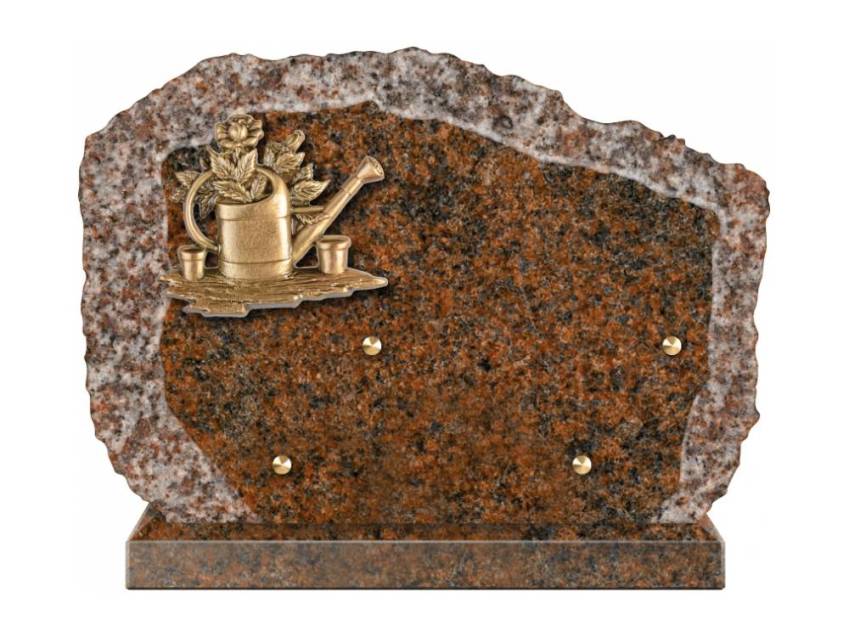 Handcrafted Romantic Granite Plaque.