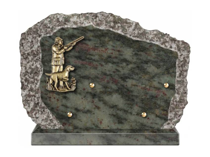 Handcrafted Romantic Granite Plaque.