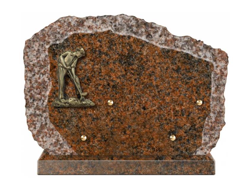 Handcrafted Romantic Granite Plaque.