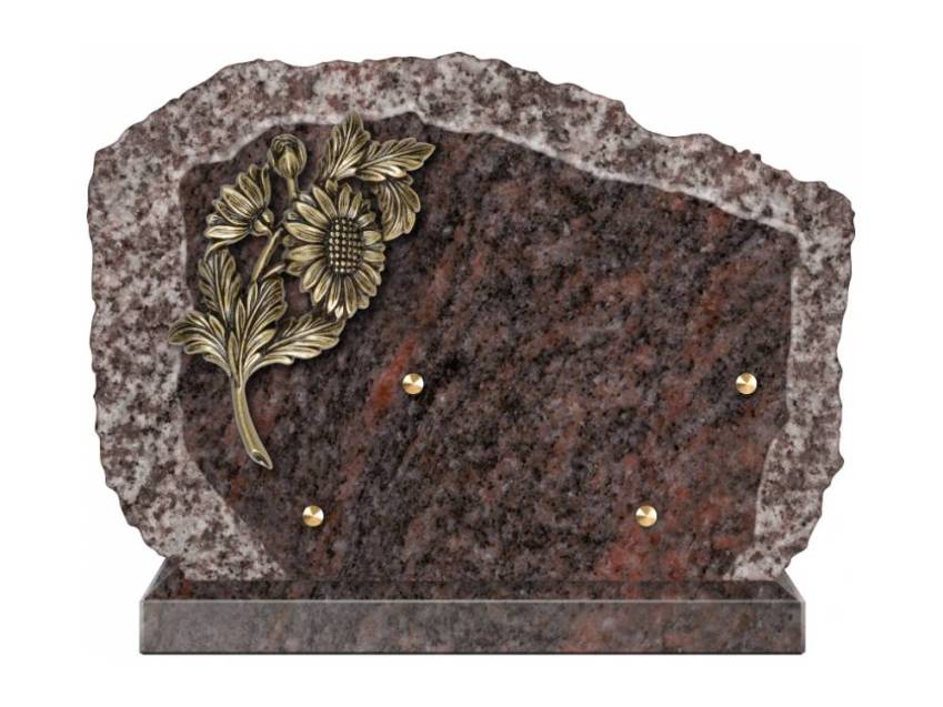 Handcrafted Romantic Granite Plaque.