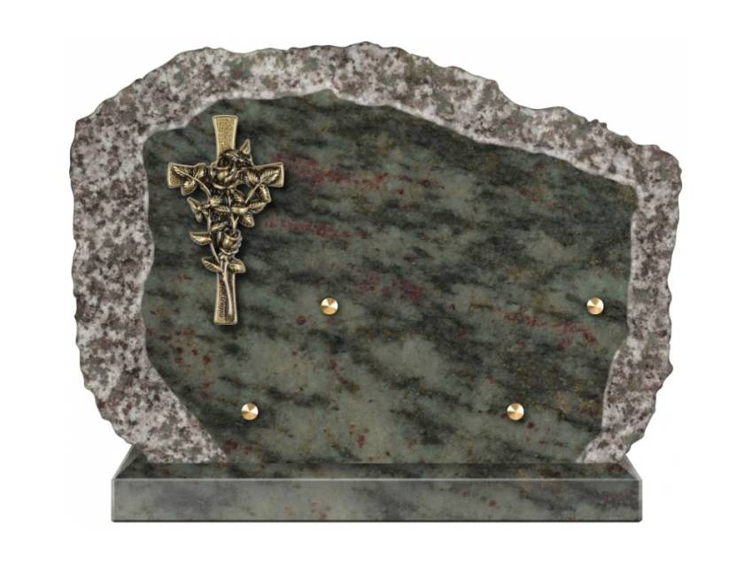 Handcrafted Romantic Granite Plaque.