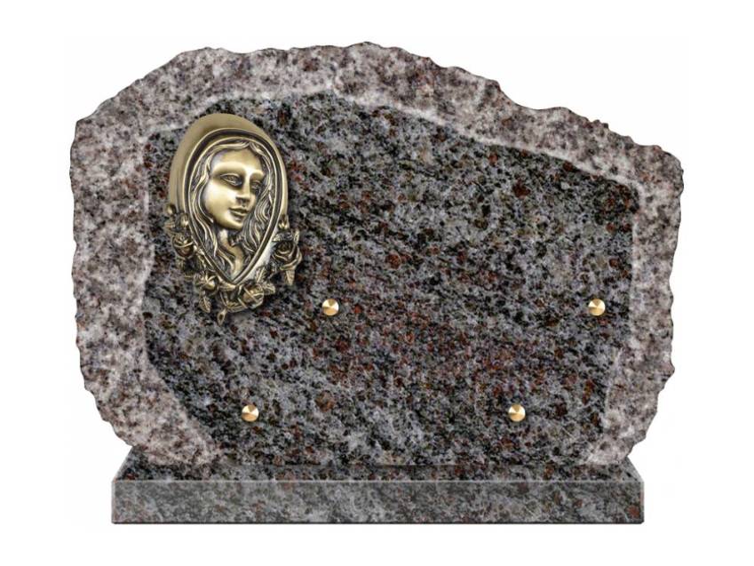 Handcrafted Romantic Granite Plaque.