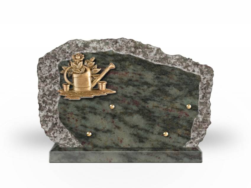 Handcrafted Romantic Granite Plaque.