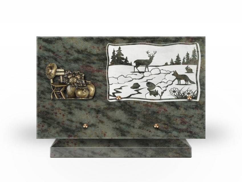 Plaque Granit Rectangle romantique