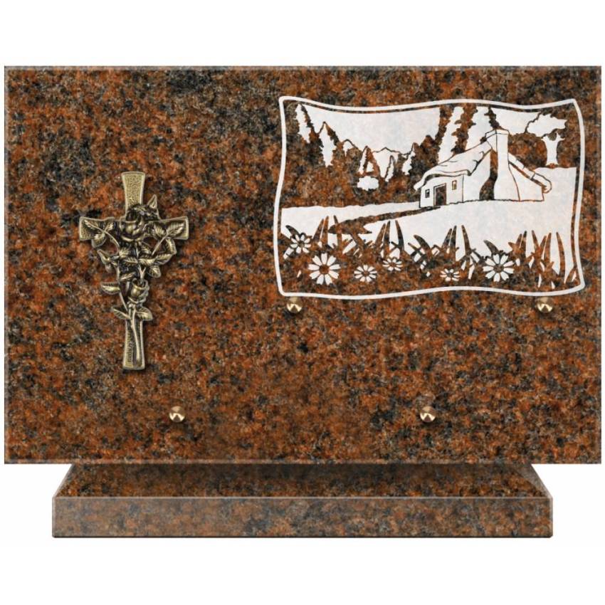 Romantic Rectangle Granite Plaque.