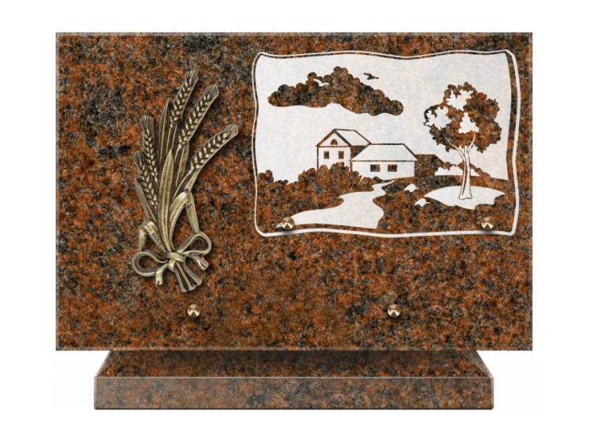 Romantic Rectangle Granite Plaque.