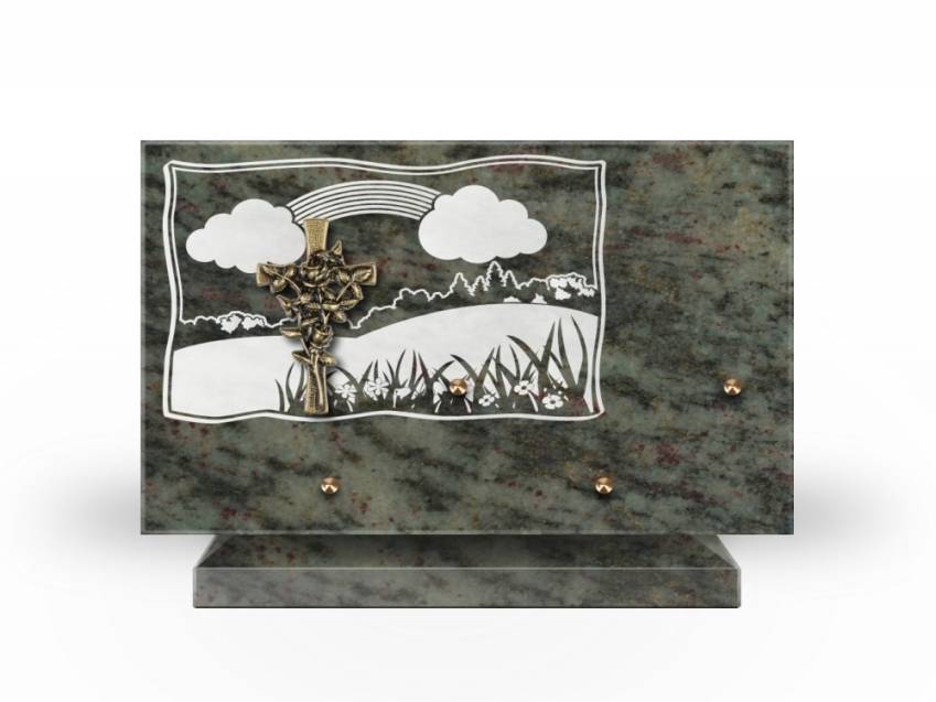 Plaque Granit Rectangle romantique