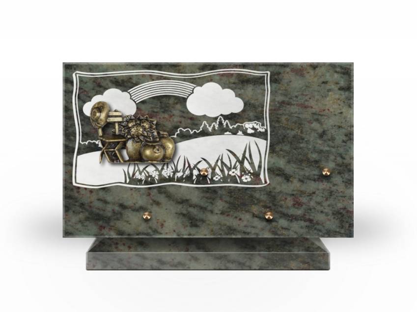 Plaque Granit Rectangle romantique